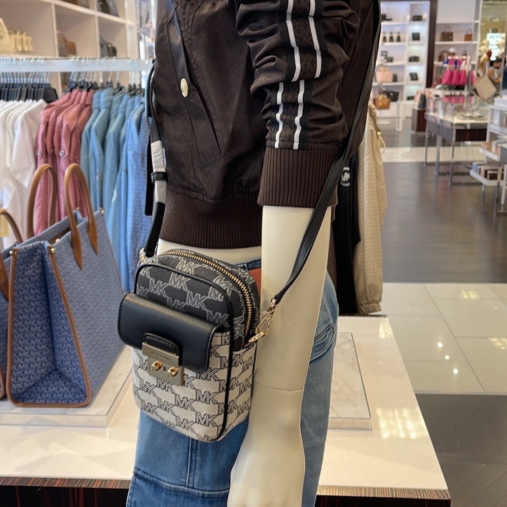 Michael Kors Sloan Editor Small Phone Logo Jacquard Crossbody
Black Multi - Picture 8 of 16